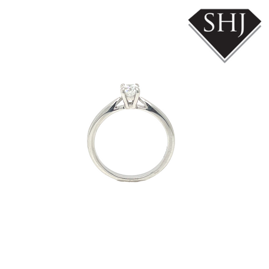 Platinum Single Stone 0.50ct Diamond Ring