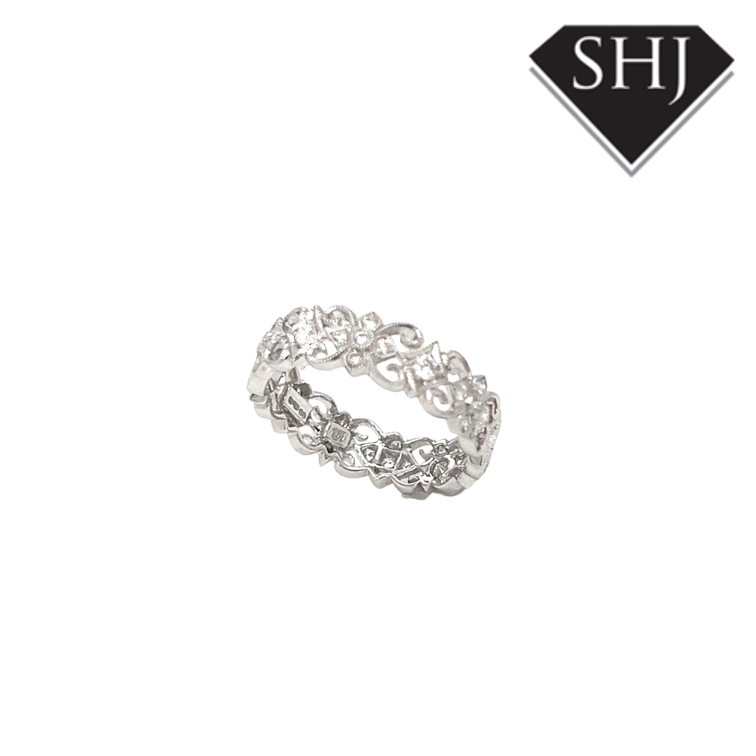 Platinum 0.43ct Diamond Band