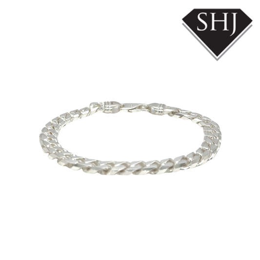 Silver Curb Chain Bracelet