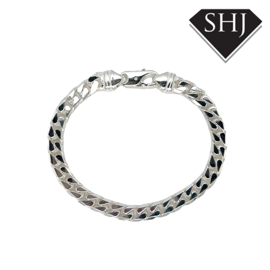 Silver Curb Chain Bracelet
