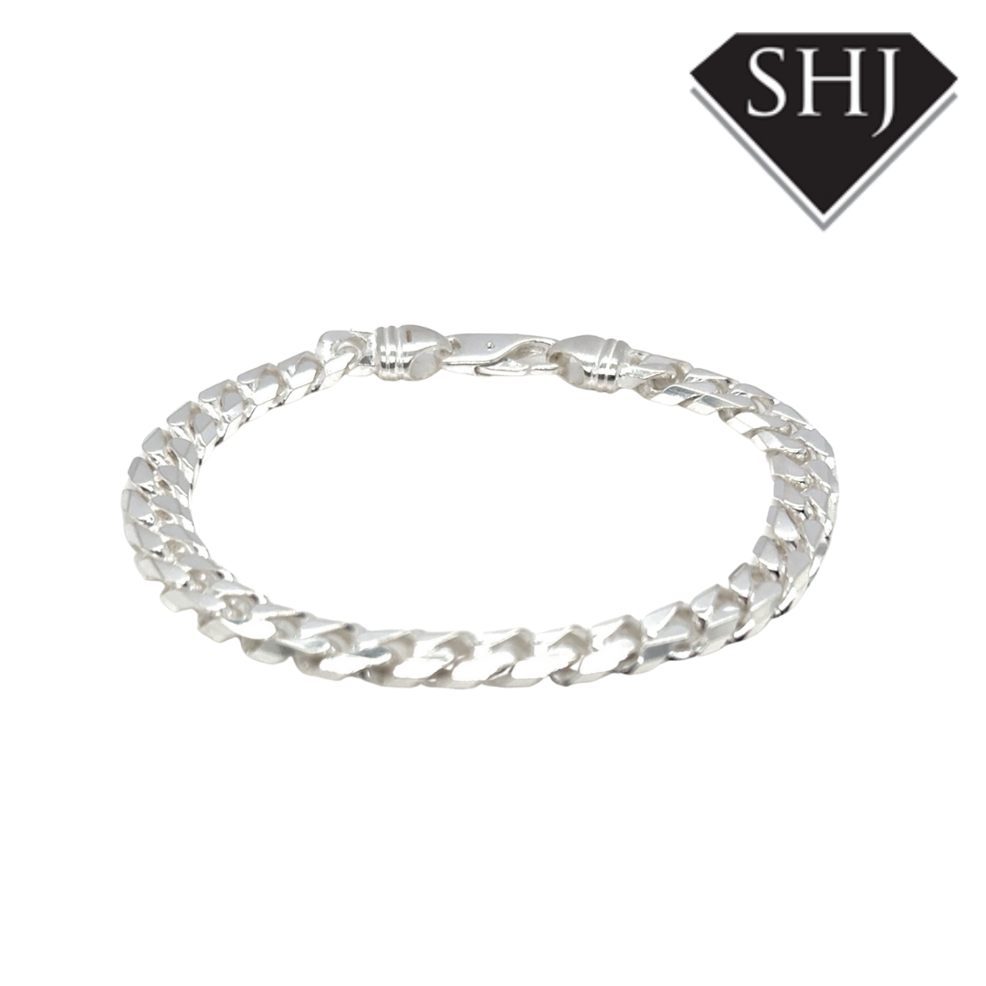Silver Curb Chain Bracelet
