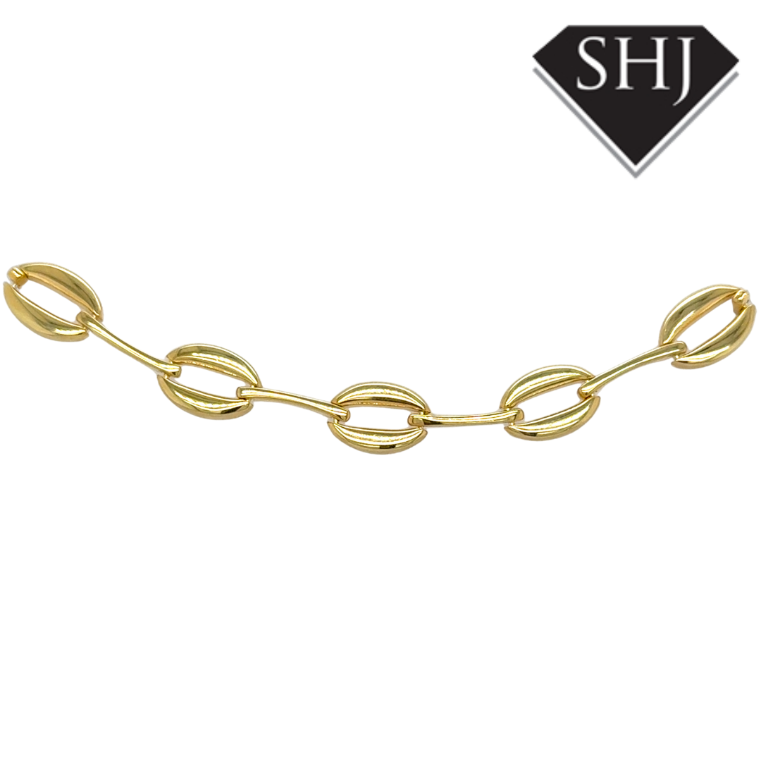 Silver Gold Plated Oval Link 16" Necklace