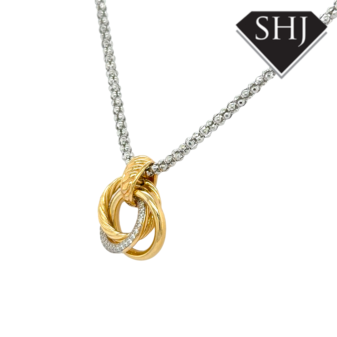 Silver Gold Plated Necklace