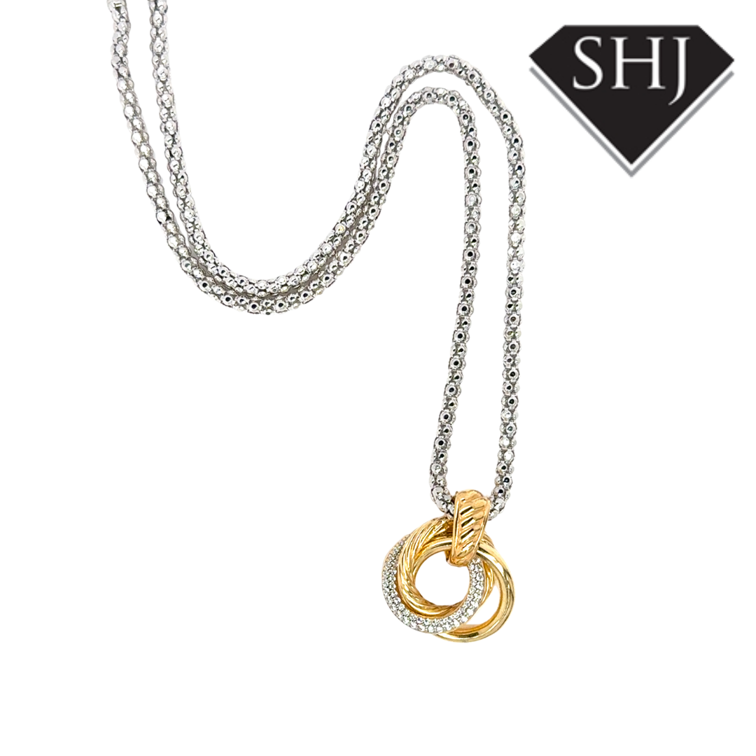 Silver Gold Plated Necklace