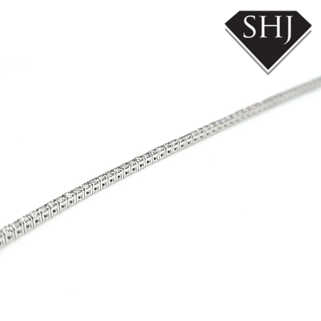 18ct White Gold Diamond Bracelet 1.31ct