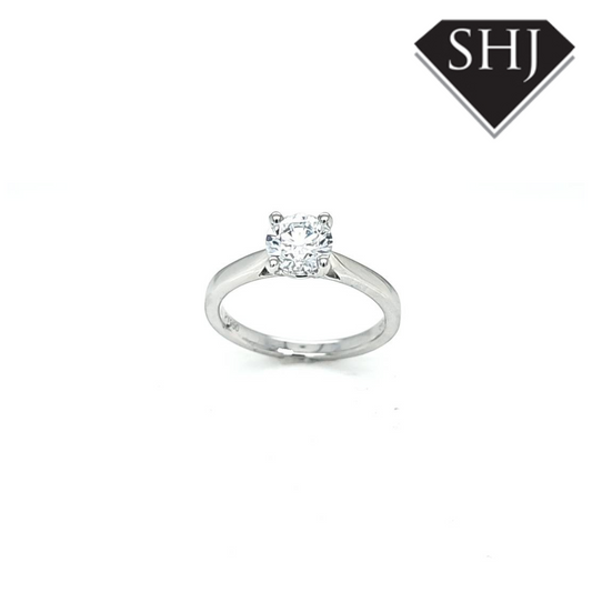 Lab Created Platinum Diamond Ring