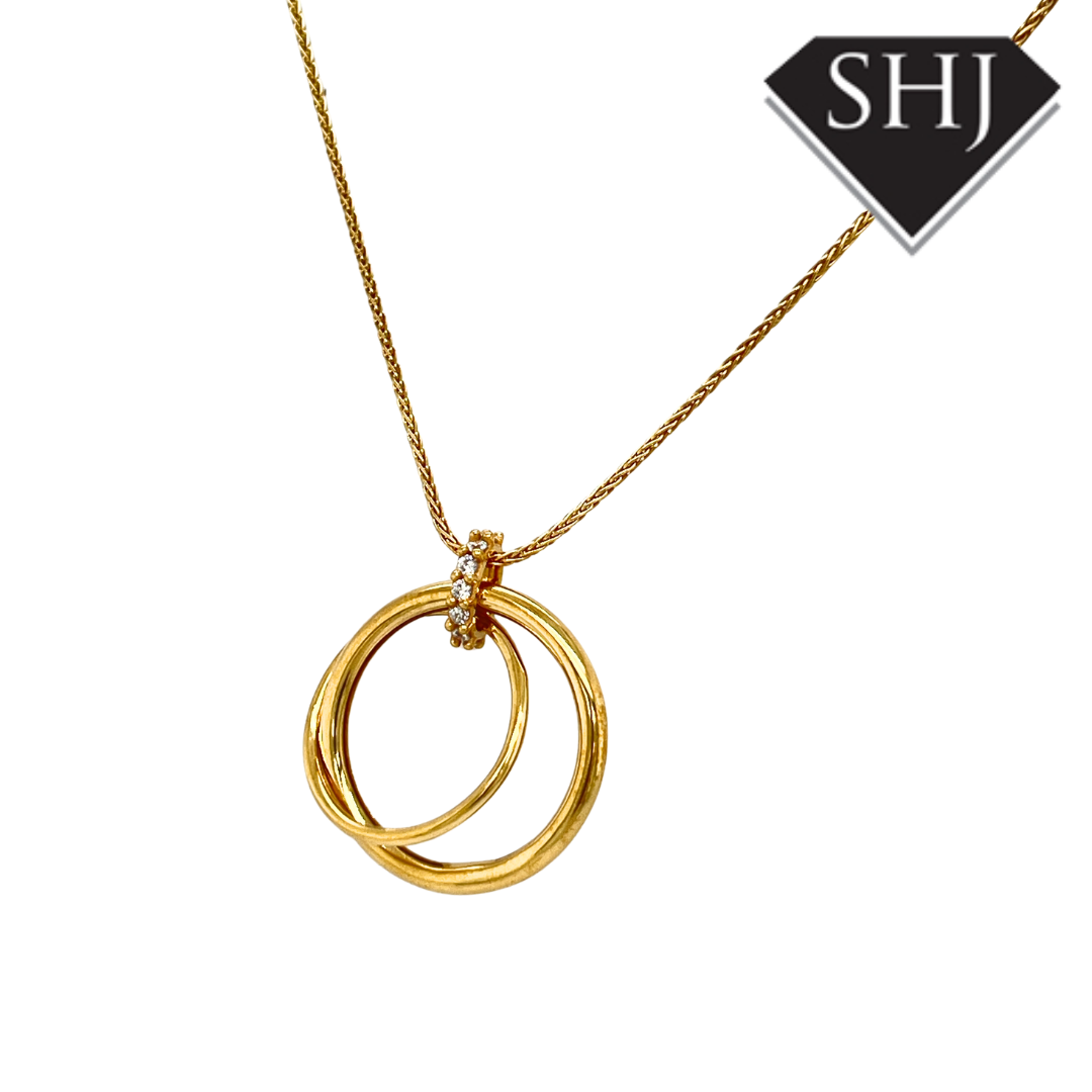 Silver Gold Plated Necklace
