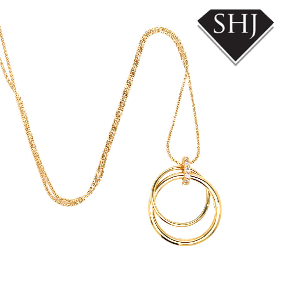 Silver Gold Plated Necklace