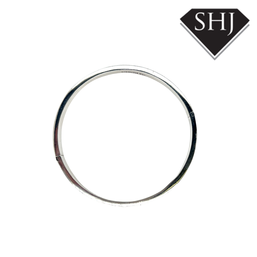 Silver Hinged Bangle
