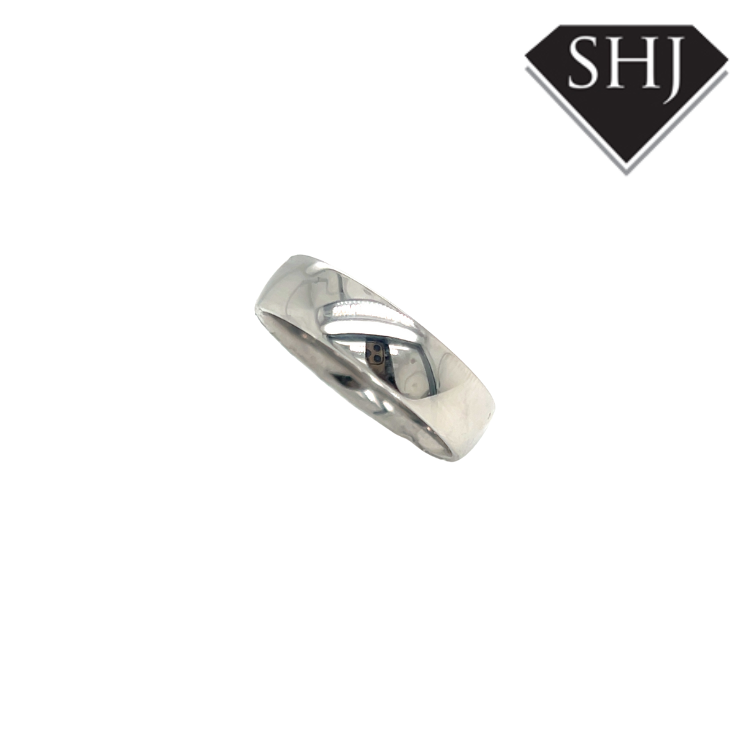 Platinum 6mm Court Wedding Band
