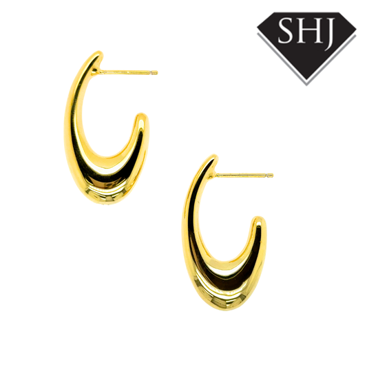 Silver Gold Plated Hoop Earrings