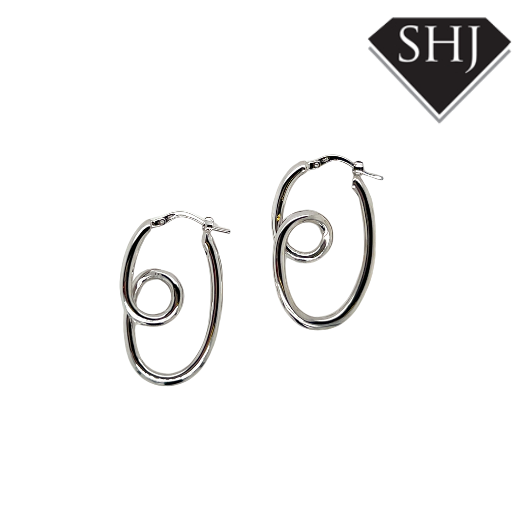 Silver Hoop Earrings