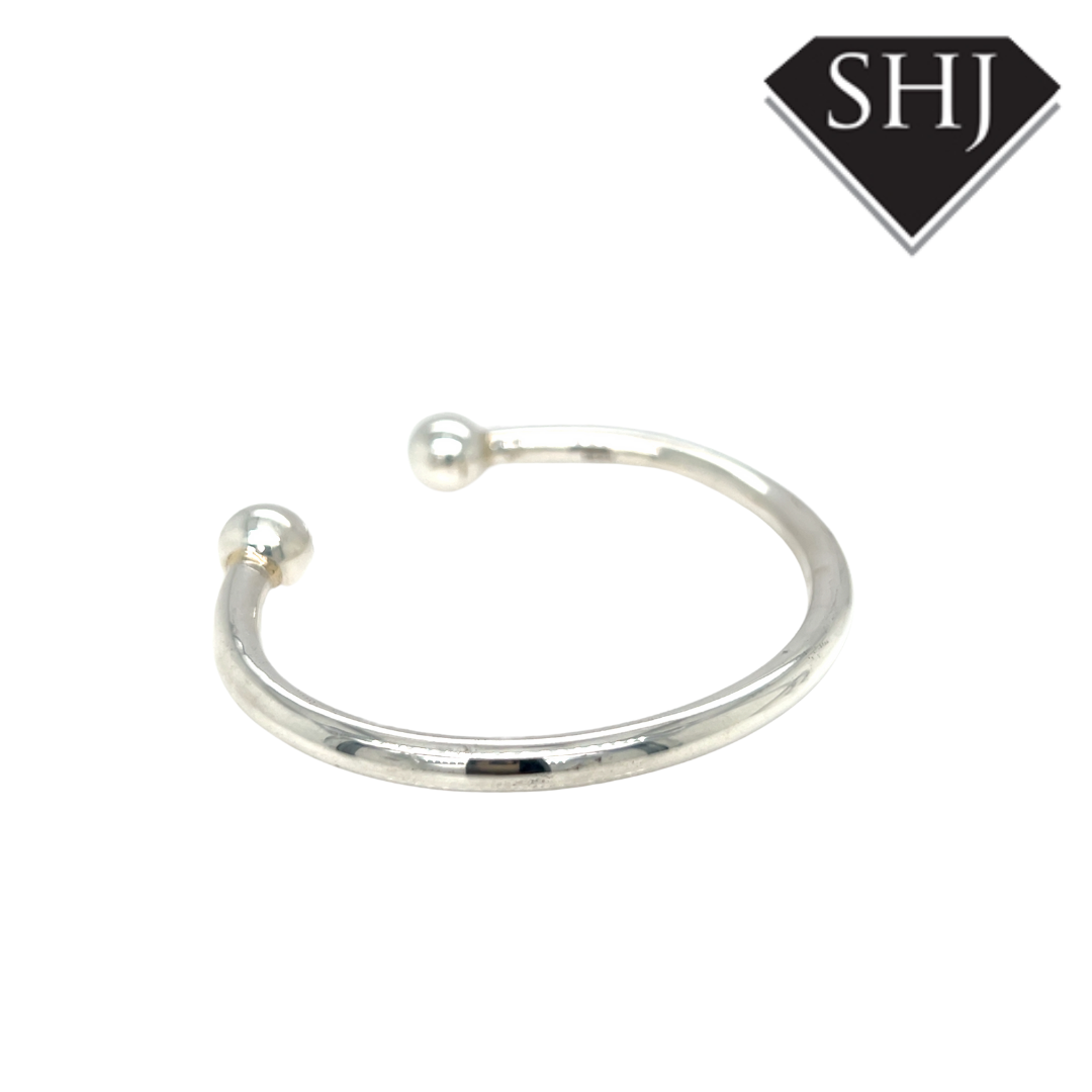 Silver Torque Bangle