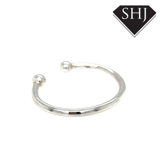 Silver Torque Bangle