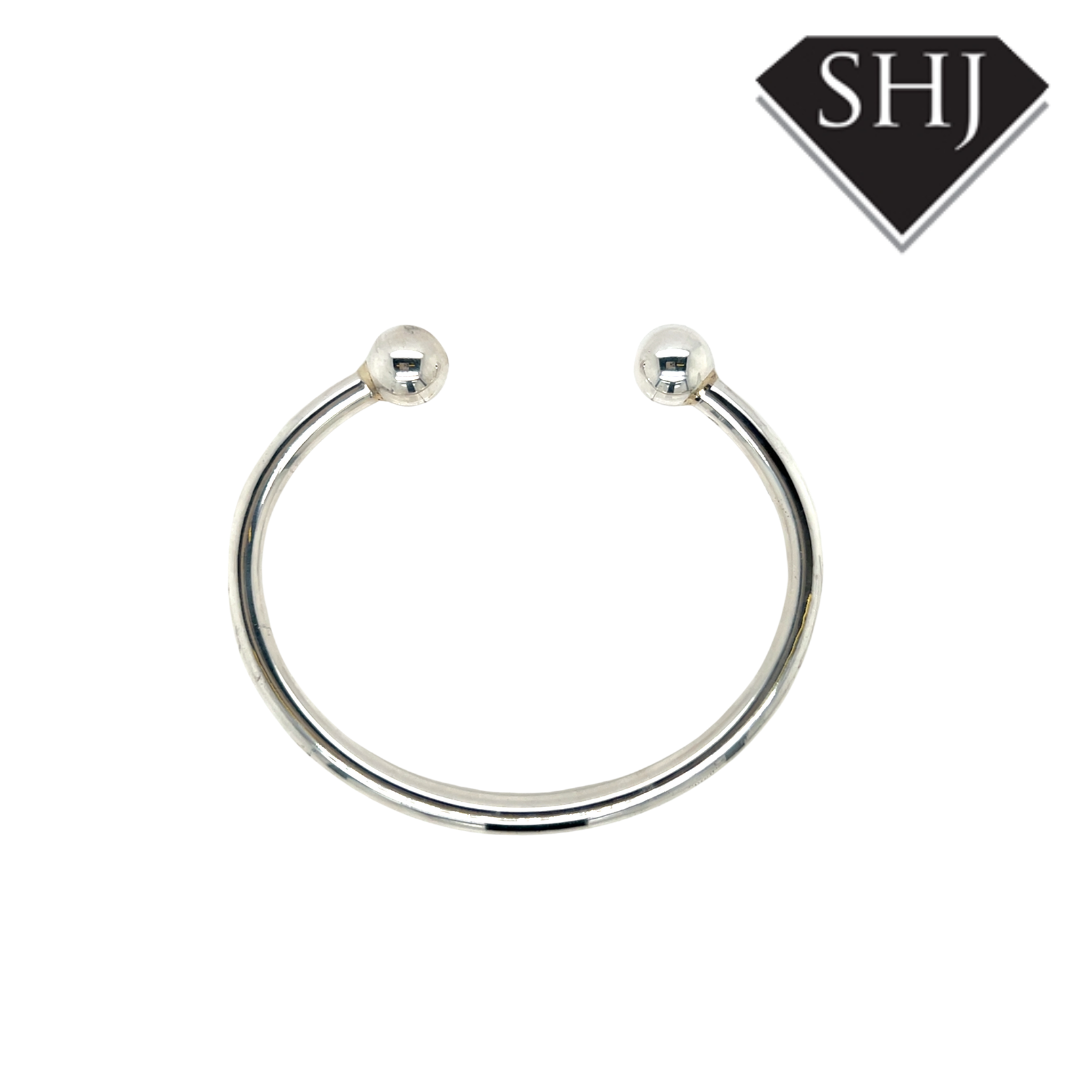 Silver Torque Bangle