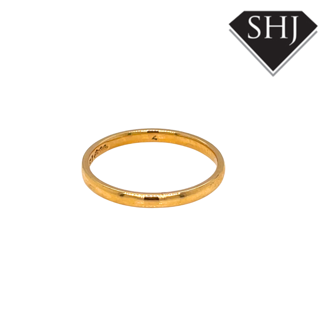 9ct Yellow Gold Wedding Band