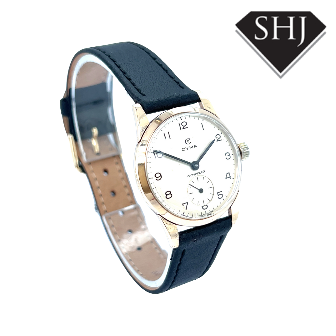 CYMA Flex Manual 9ct Yellow Gold Dress Watch
