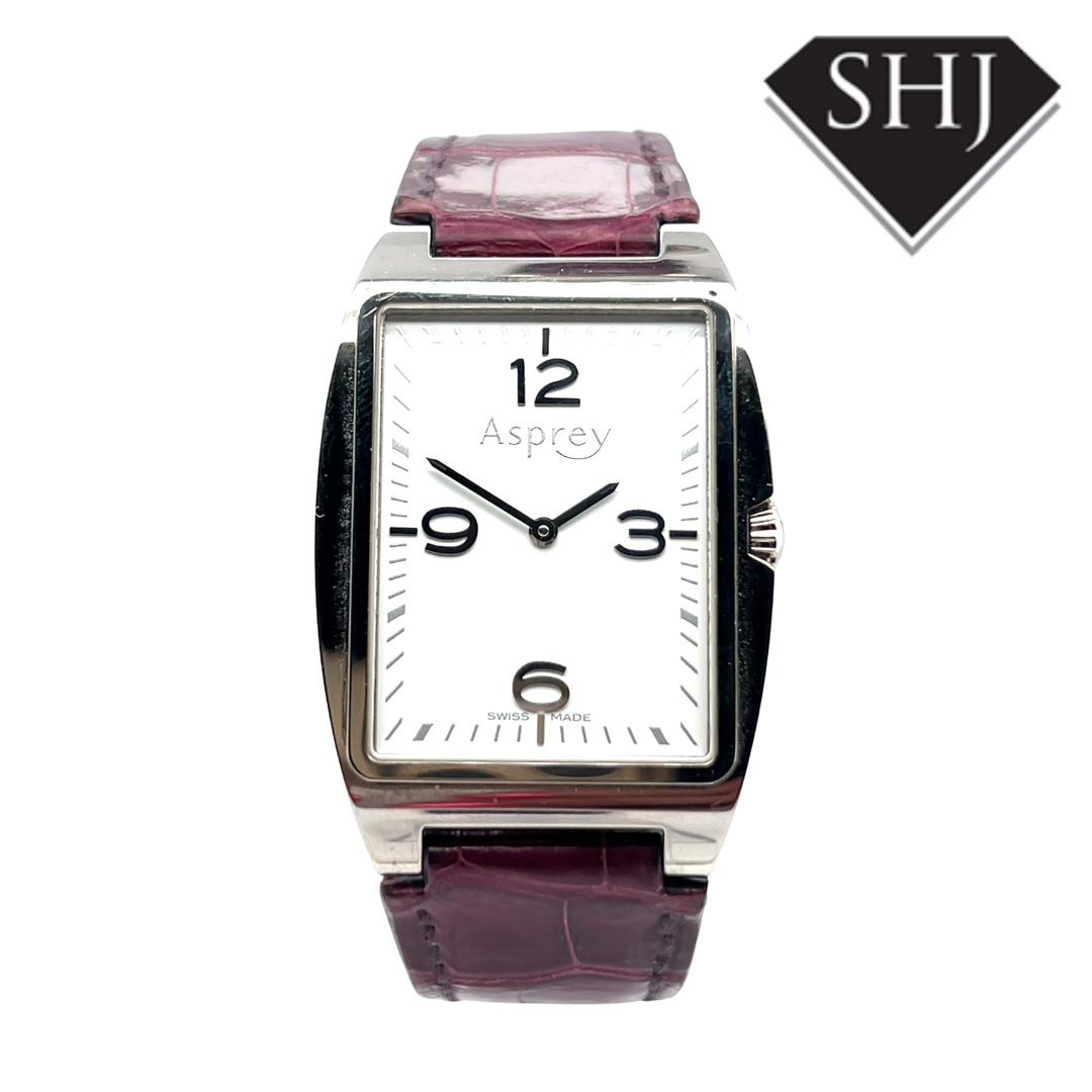 Asprey 18ct White Gold Manual 2007 Box & Papers