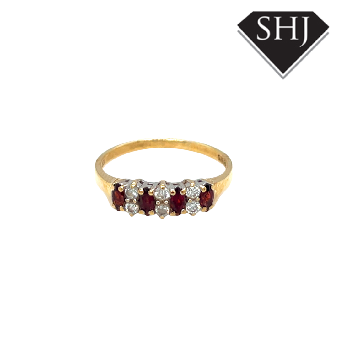 9ct Yellow Gold CZ Ring