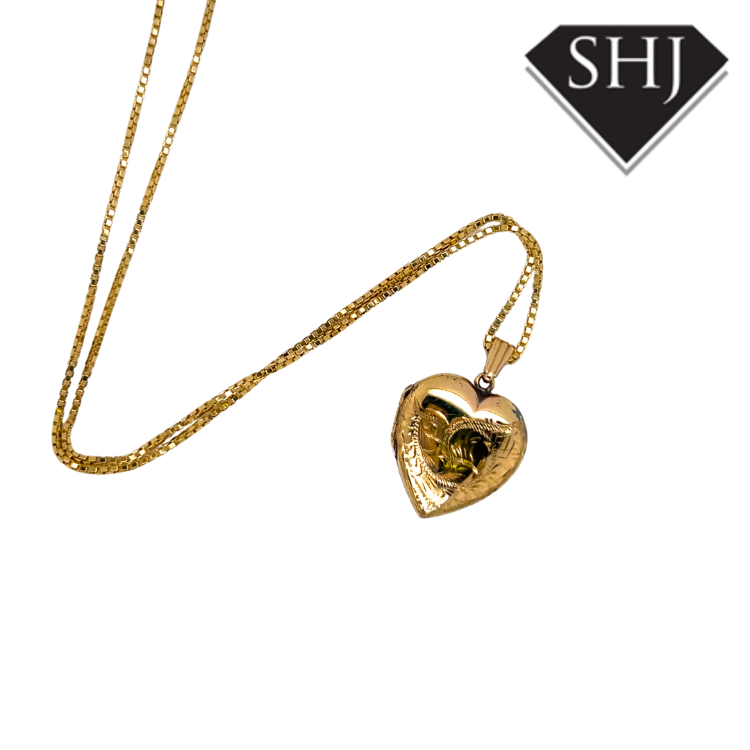 Rolled Gold Heart Locket