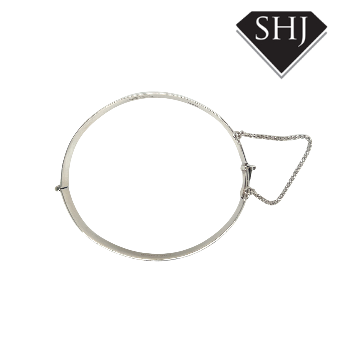 Silver Engraved Bangle