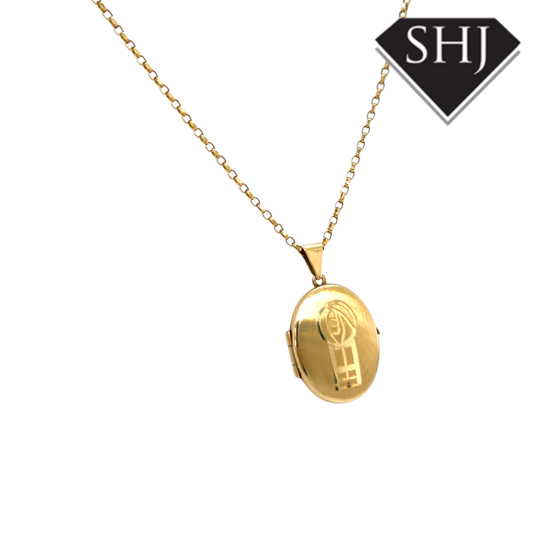 9ct Yellow Gold Charles Rennie Mackintosh Locket