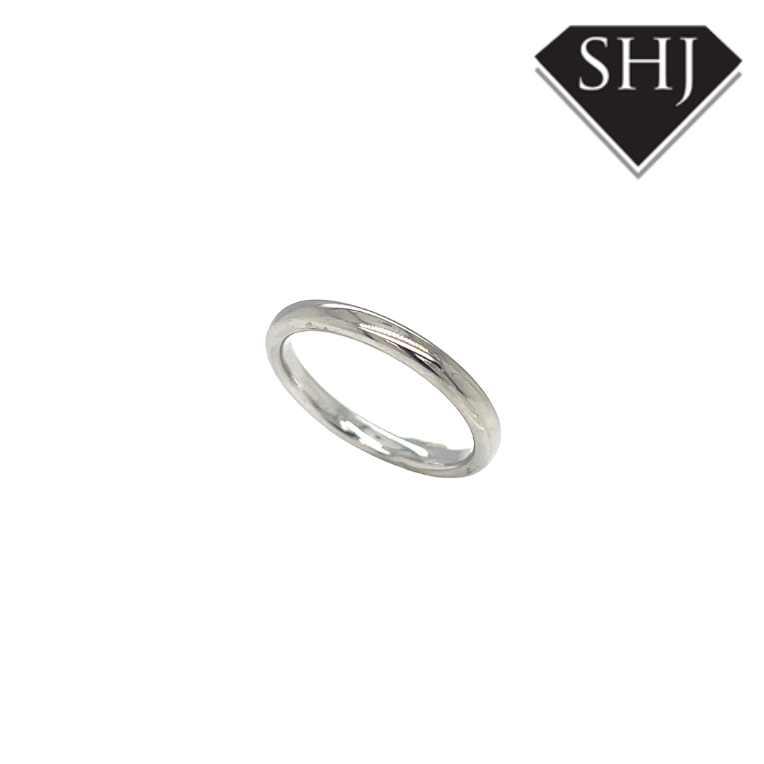 18ct White Gold Wedding Band
