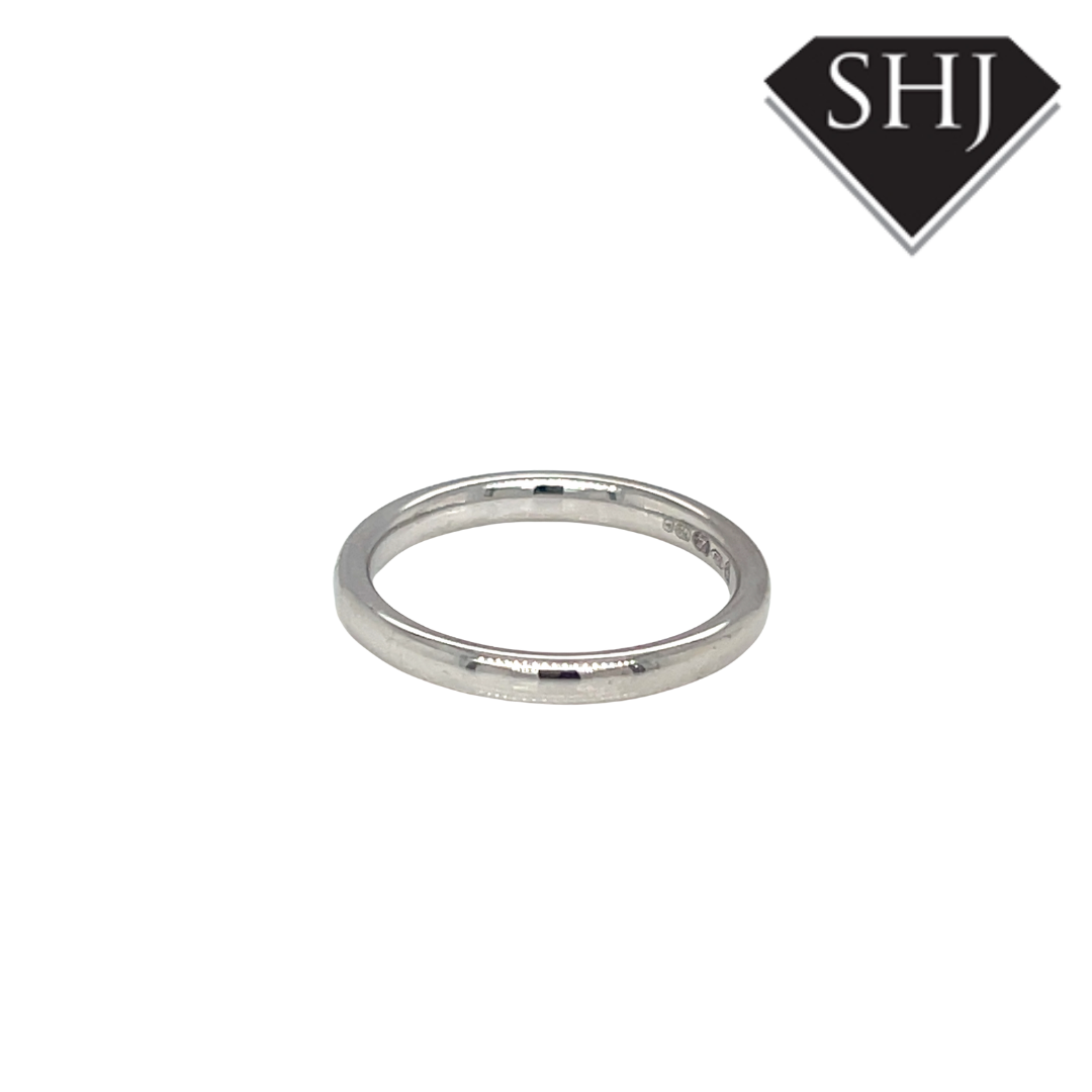 18ct White Gold Wedding Band