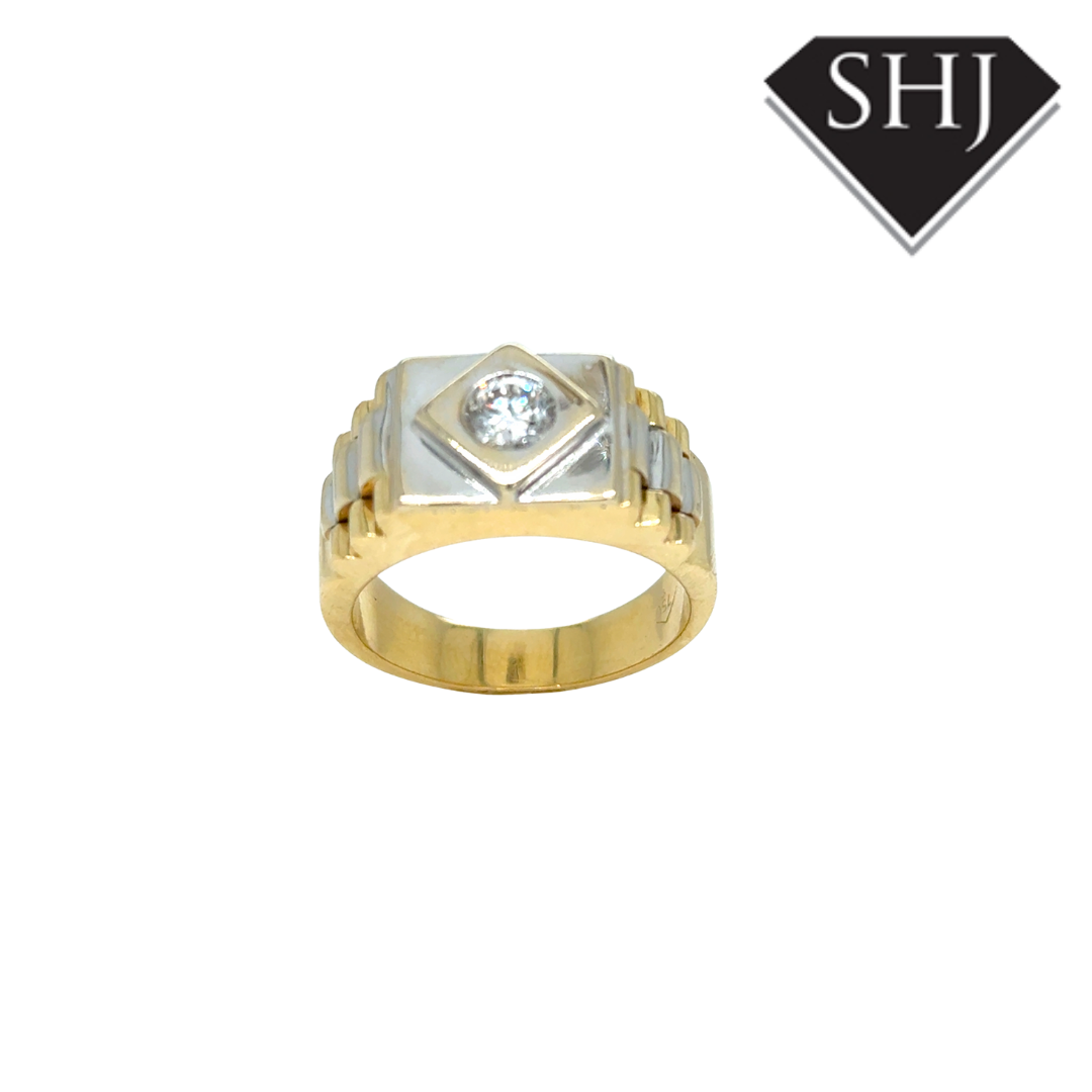 18ct Yellow Gold “Rolex” 0.40ct Diamond Ring
