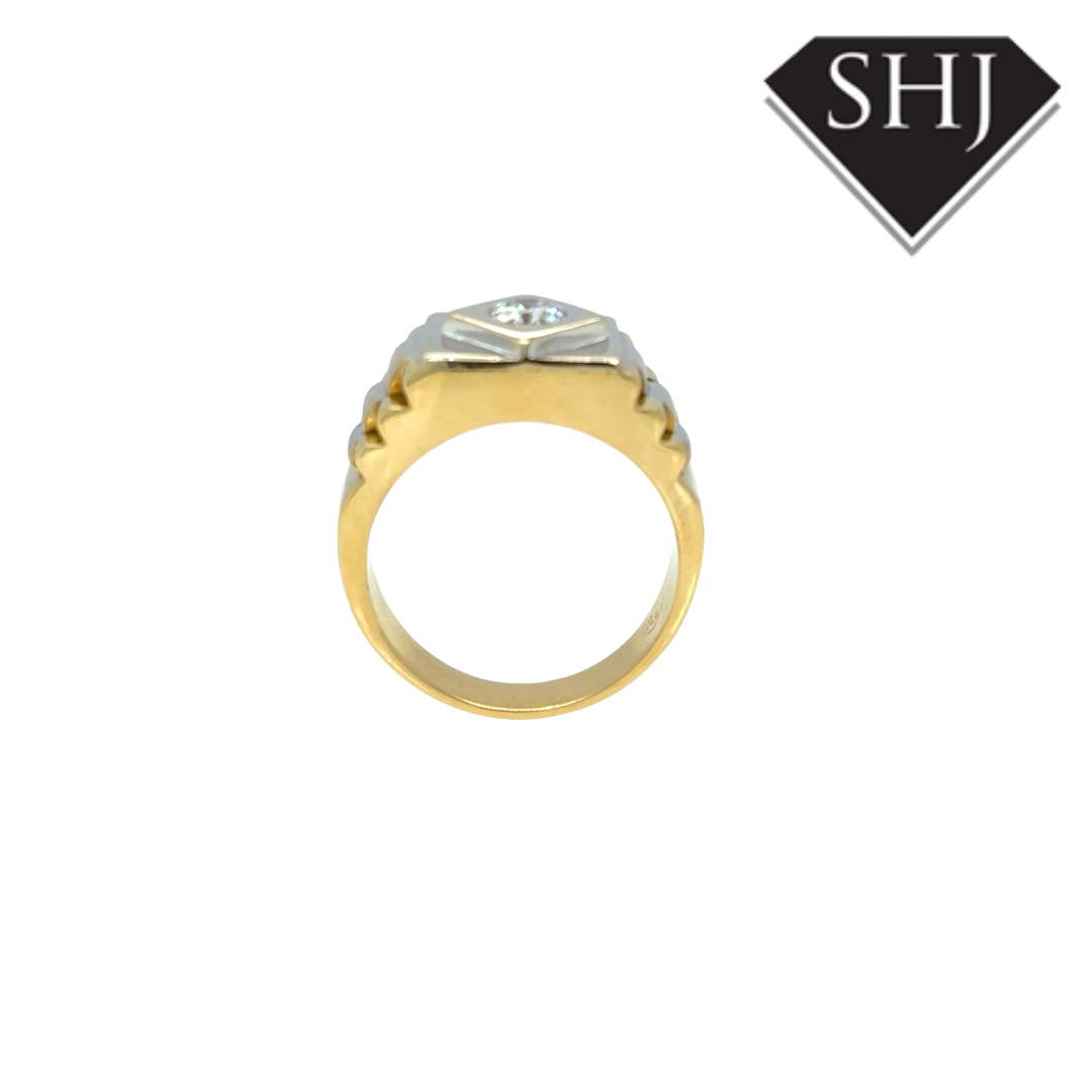 18ct Yellow Gold “Rolex” 0.40ct Diamond Ring