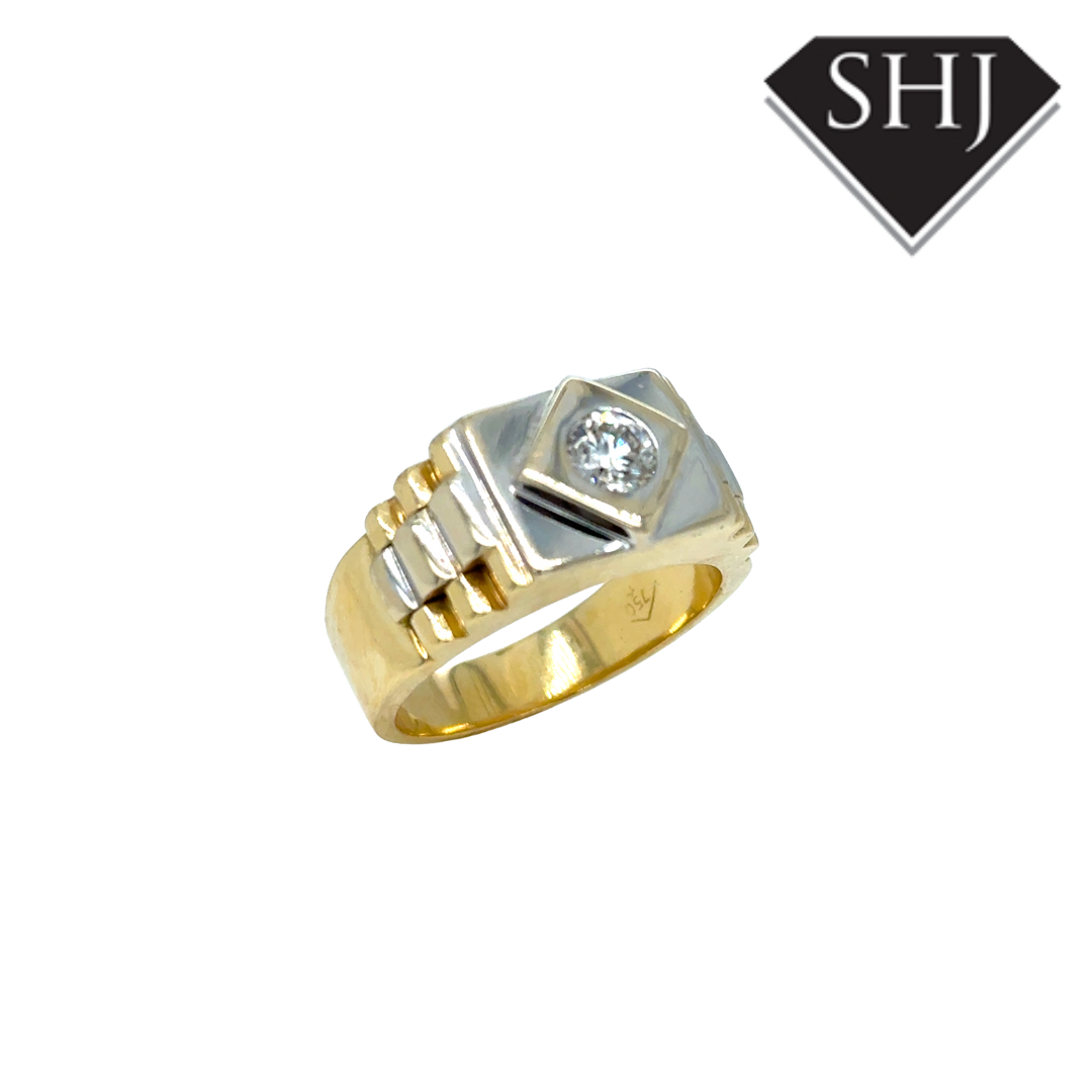 18ct Yellow Gold “Rolex” 0.40ct Diamond Ring