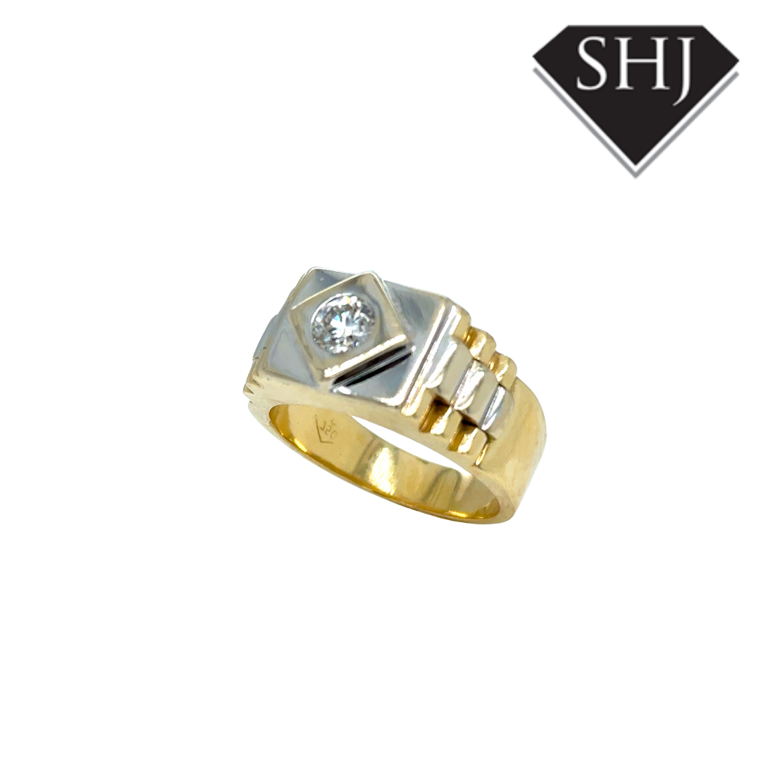 18ct Yellow Gold “Rolex” 0.40ct Diamond Ring