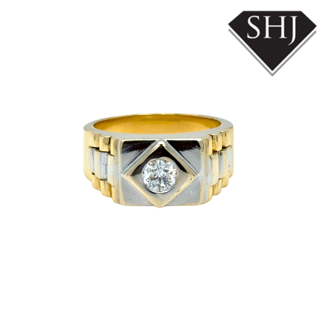 18ct Yellow Gold “Rolex” 0.40ct Diamond Ring