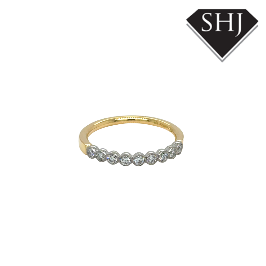 18ct Yellow Gold 0.32ct Diamond Eternity Ring