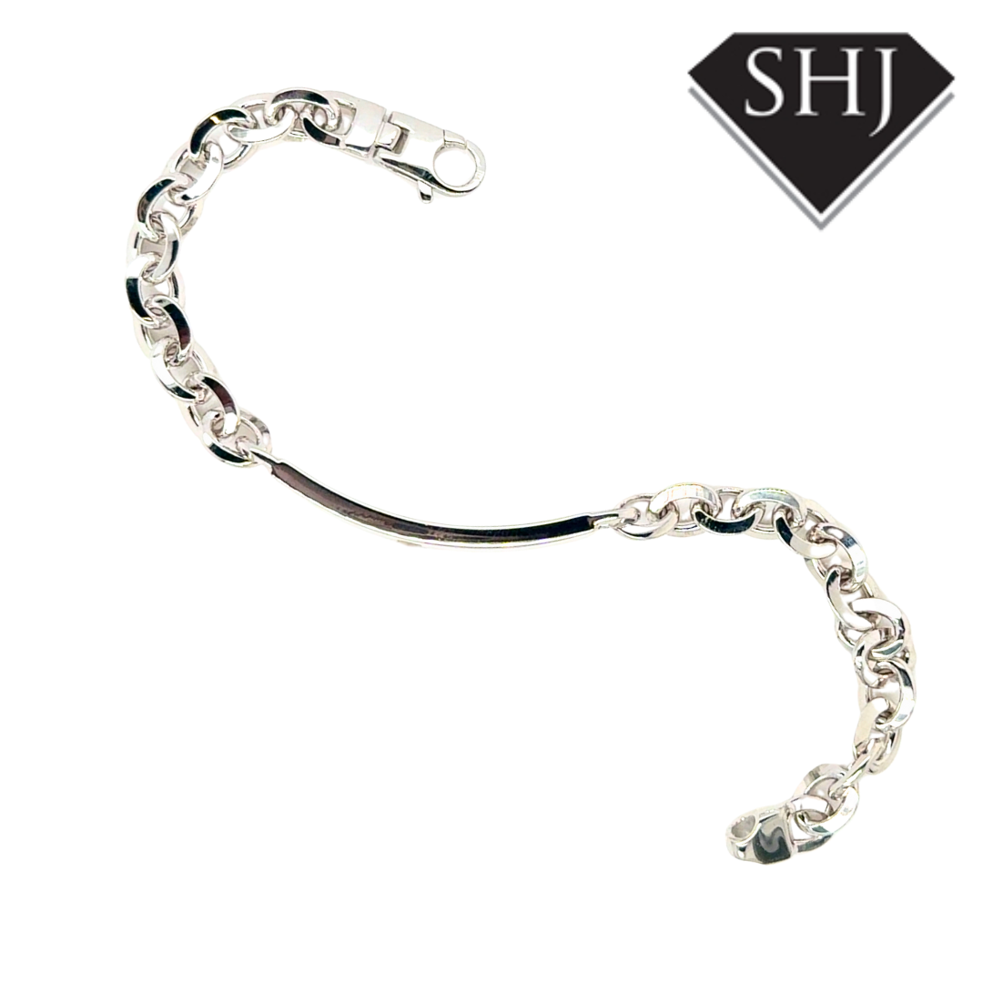 Silver Gents ID Bracelet