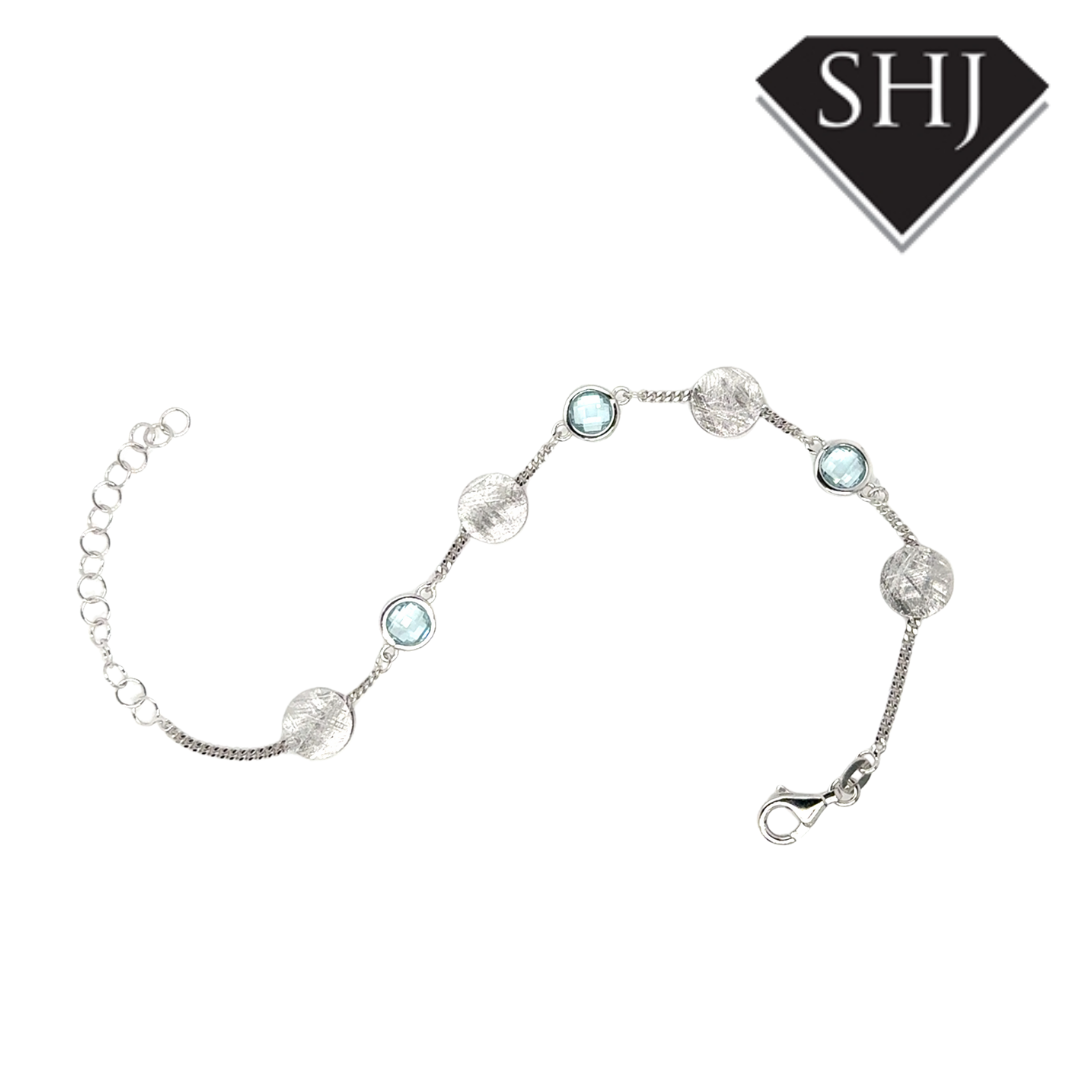 Silver Blue Topas Bracelet