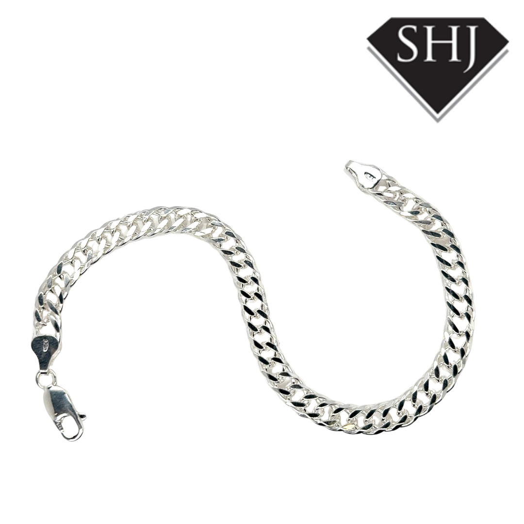 Silver Curb Chain Bracelet