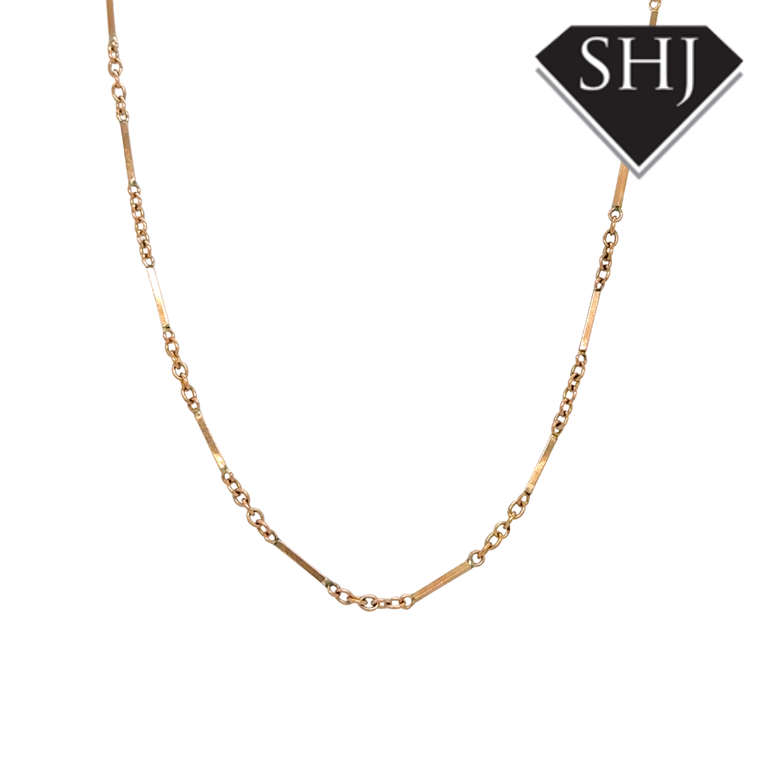 9ct Yellow Gold 20" Station Chain