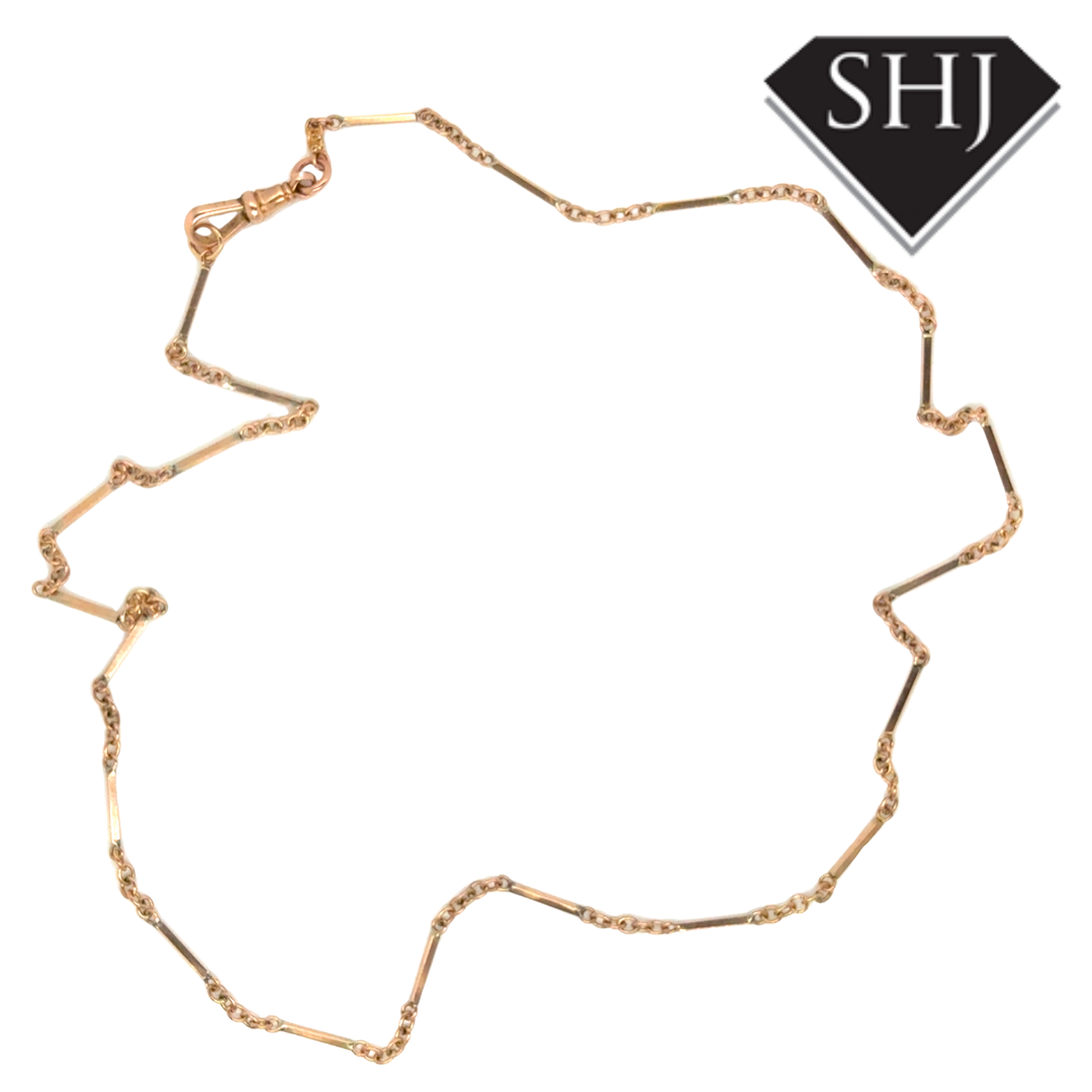 9ct Yellow Gold 20" Station Chain