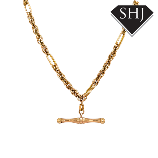 9ct Yellow Gold T Bar Chain