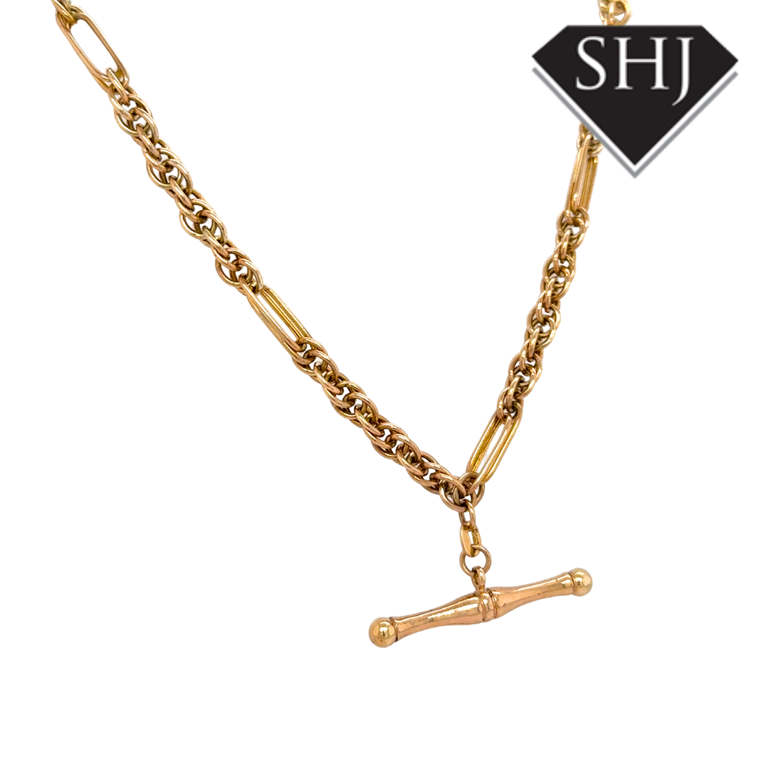 9ct Yellow Gold T Bar Chain