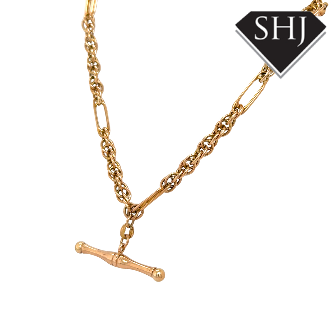 9ct Yellow Gold T Bar Chain