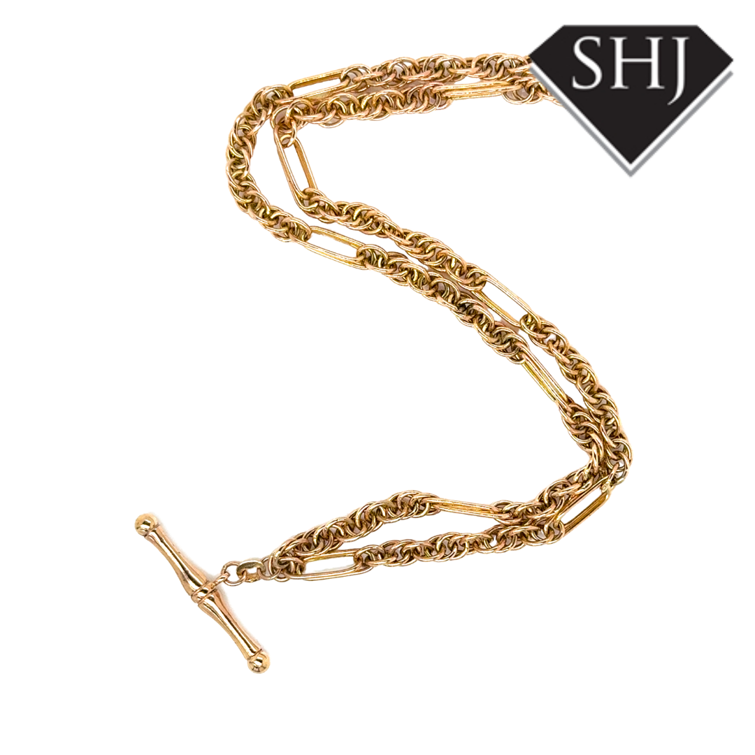 9ct Yellow Gold T Bar Chain