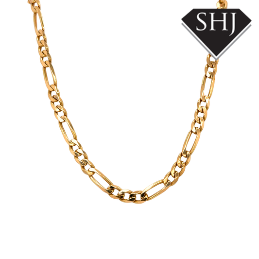 9ct Yellow Gold Figaro Chain