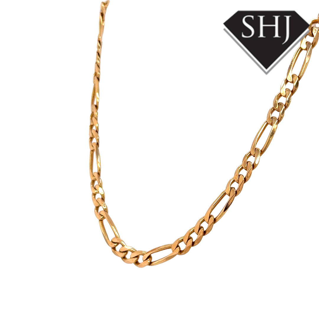 9ct Yellow Gold Figaro Chain