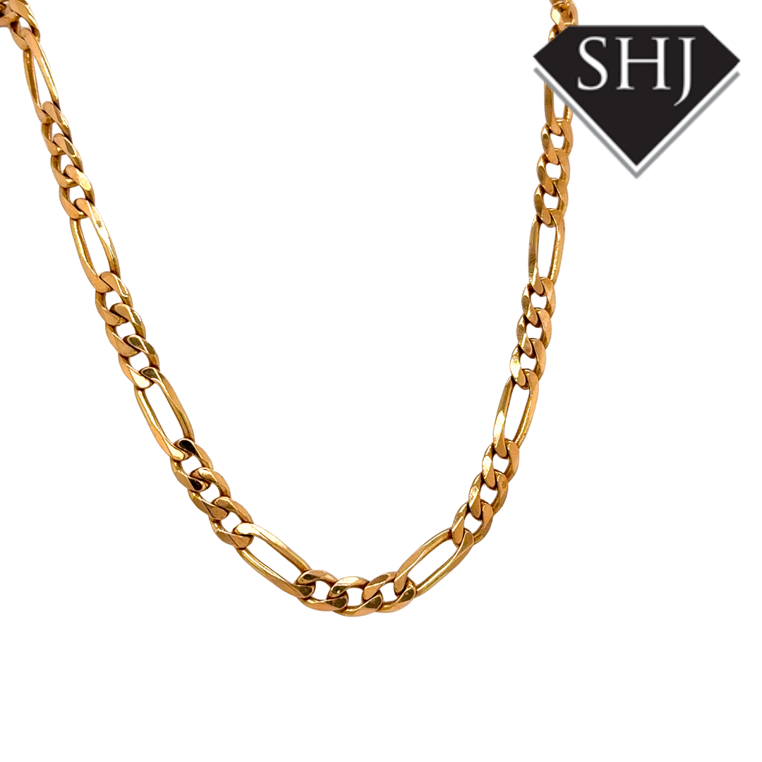 9ct Yellow Gold Figaro Chain
