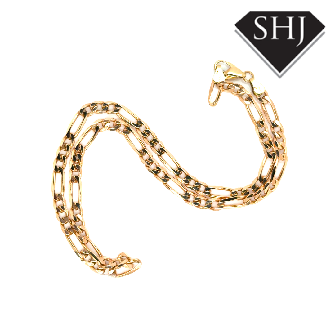9ct Yellow Gold Figaro Chain