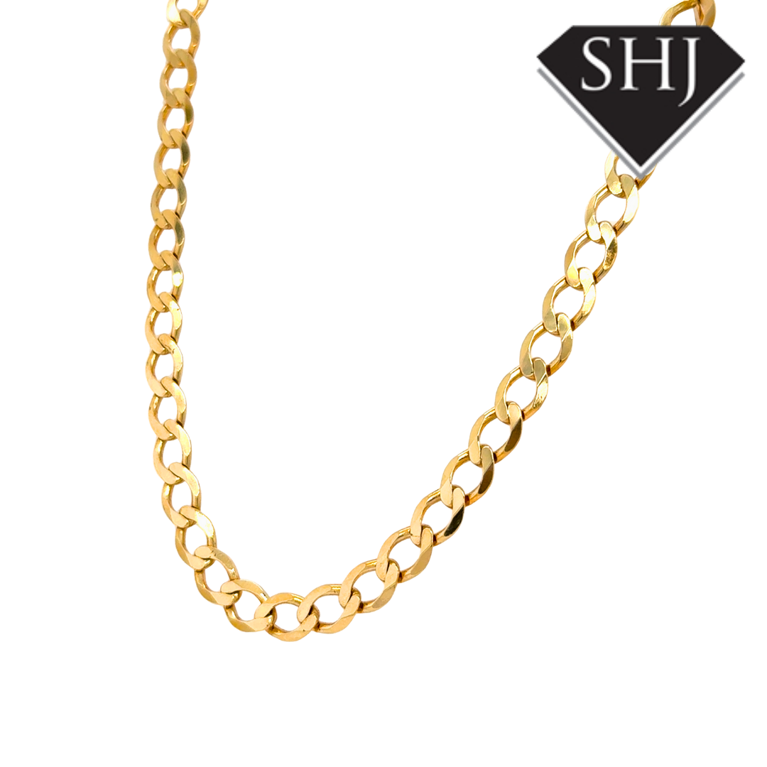9ct Yellow Gold 20" Curb Chain