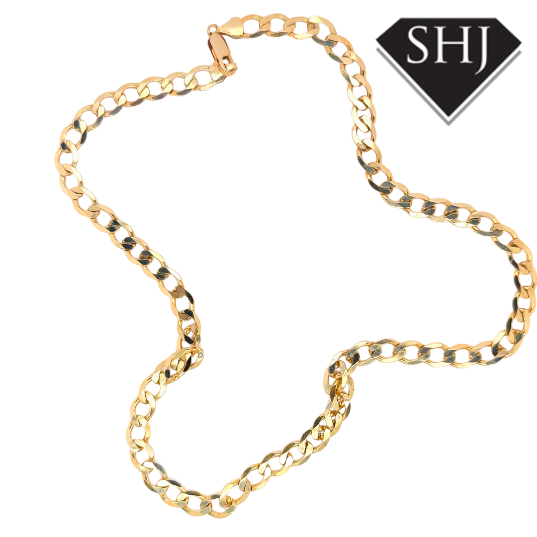 9ct Yellow Gold 20" Curb Chain