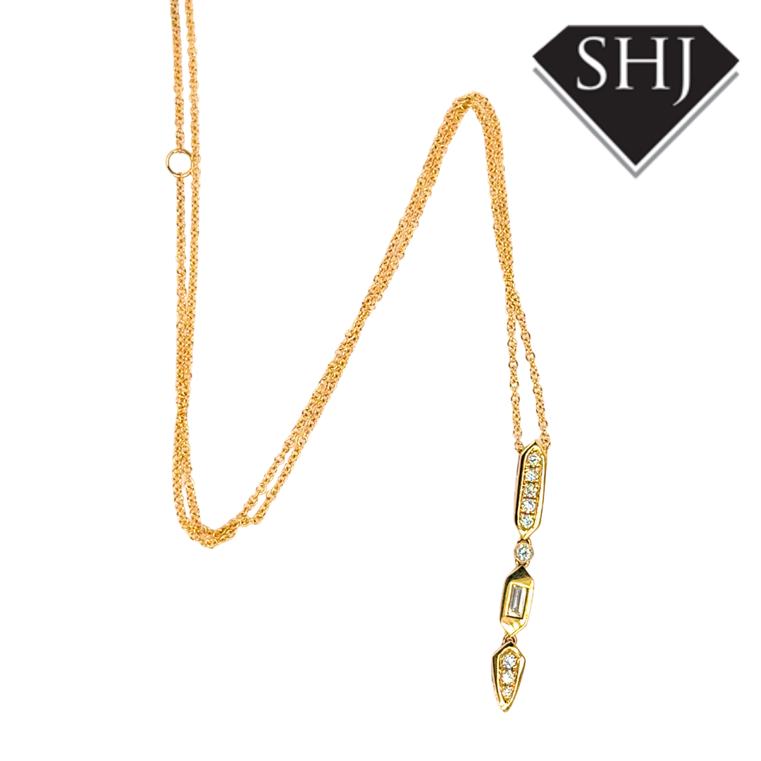 18ct Yellow Gold 0.30ct Diamond Pendant